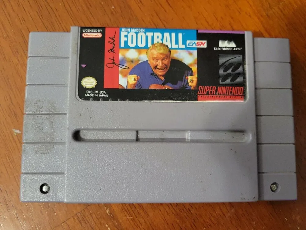 John Madden Football UNTESTED (Super Nintendo Entertainment System, 1991)